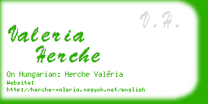 valeria herche business card